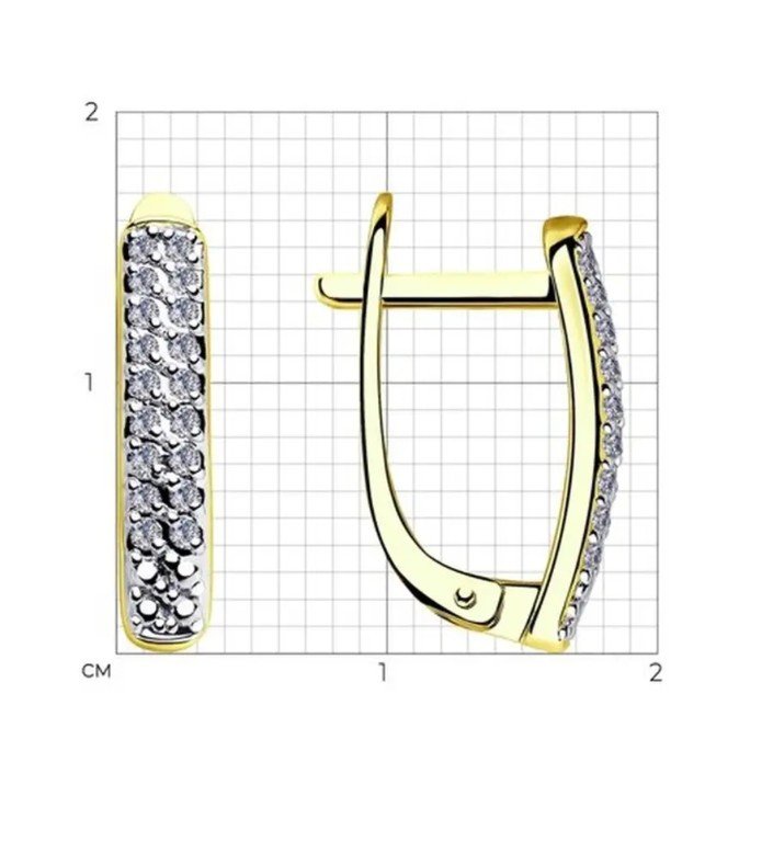 Серьги с бриллиантами 1021306 №24 639